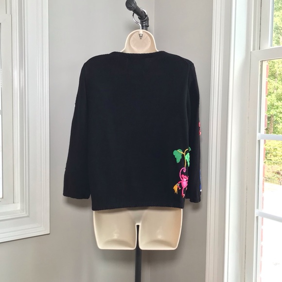 Michael Simon Barrel Full Of Monkeys Cardigan - Women’s Medium - Picture 6 of 10